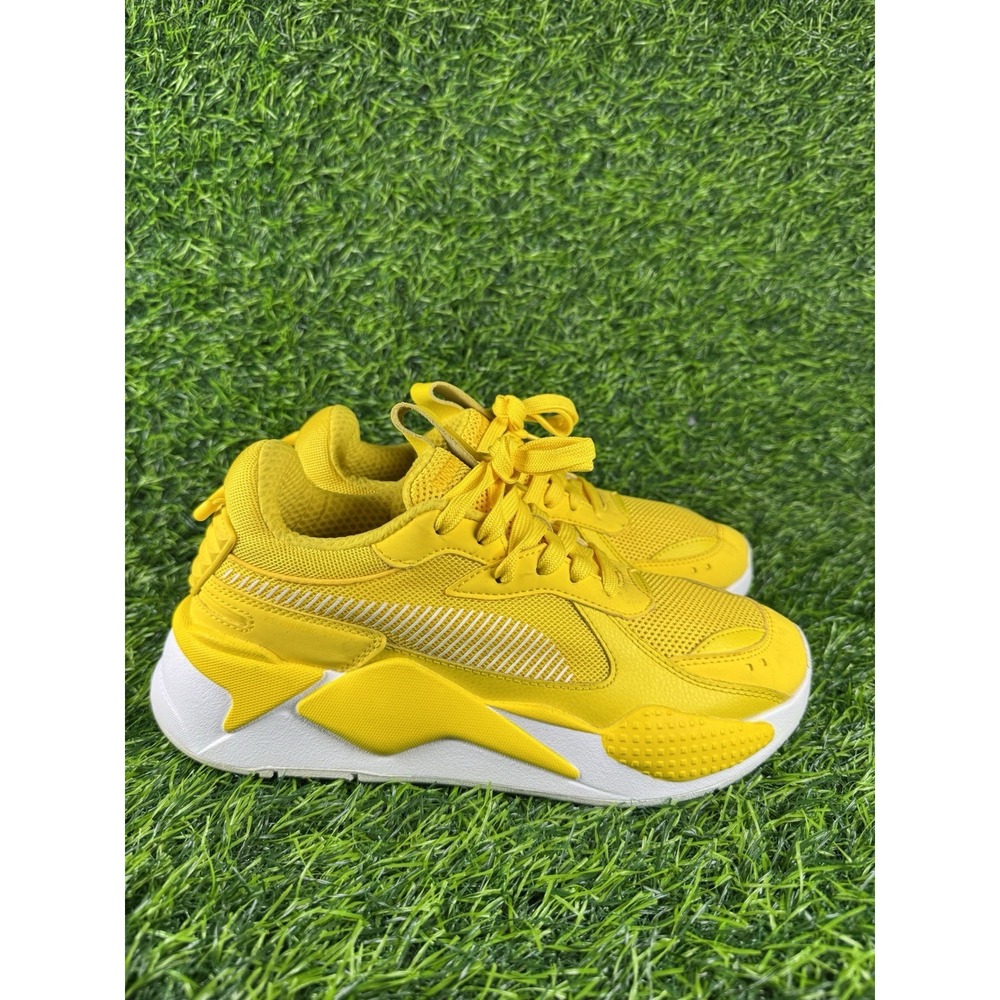 Puma RS-X Jr Dandelion Yellow White Sneakers 374286 03 Kids Size 7c